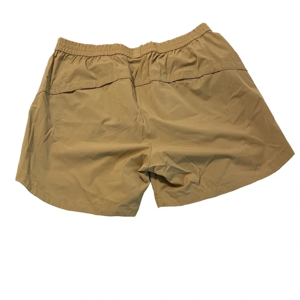 Baleaf Quick Dry Hiking Athletic Shorts Khaki Tan Mustard Drawstring Waist XL